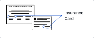 Insurance card with the VIN highlighted